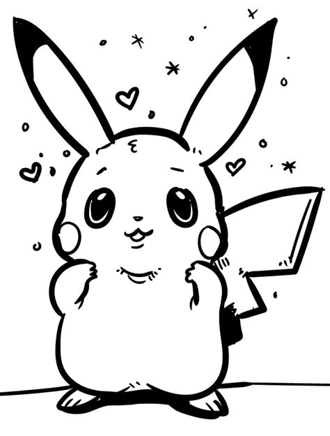 cute pikachu coloring page|Pikachu Coloring Pages